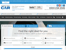 Tablet Screenshot of contracthireacar.com